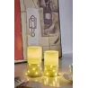 Cosy Lights Candle Bougie de cire x2 Kit Minuterie pile Blanc/Argent Cire