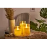 Classy Golden Candle Bougie de cire x2 Kit Minuterie pile Doré Verre/Cire