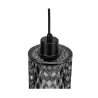 Gleaming Magic Suspension max20W E27 Noir/Verre fumé 230V Verre
