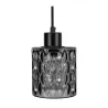 Gleaming Magic Suspension max20W E27 Noir/Verre fumé 230V Verre