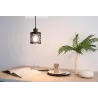 Gleaming Magic Suspension max20W E27 Noir/Verre fumé 230V Verre