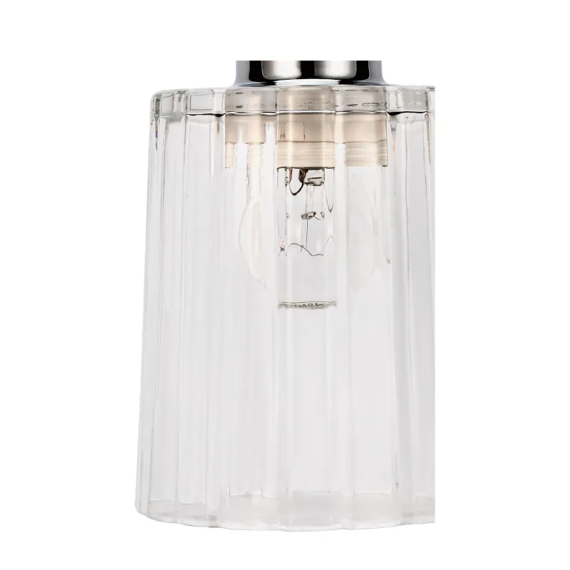 Gleaming White Suspension max20W E27 Verre/Chromr 230V Verre