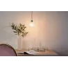 Gleaming White Suspension max20W E27 Verre/Chromr 230V Verre