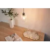 Gleaming White Suspension max20W E27 Verre/Chromr 230V Verre
