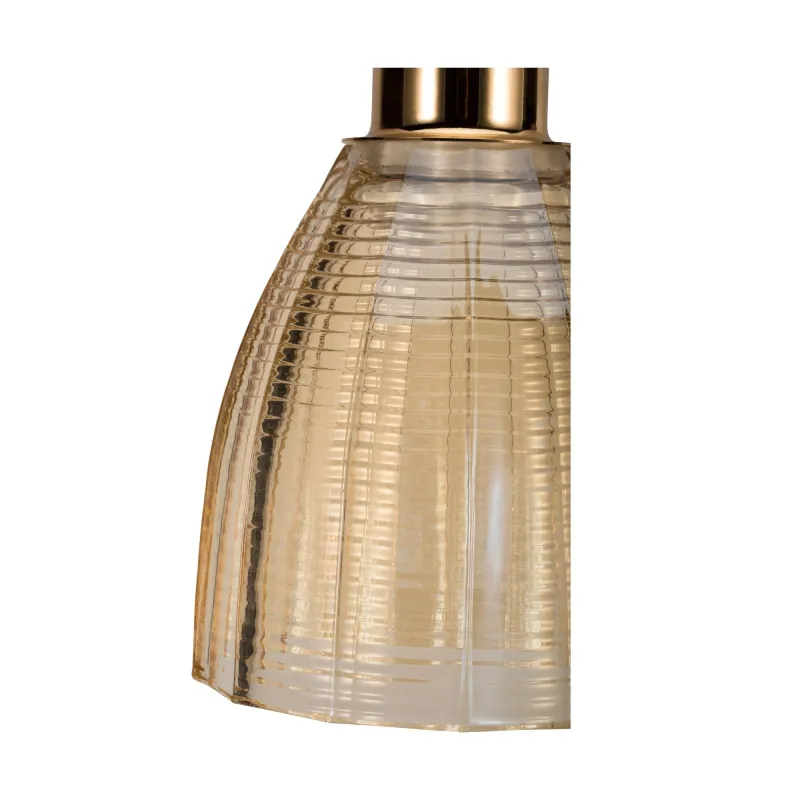 Gleaming Gold Suspension max25W E27 Verre/Doré/Laiton 230V Verre
