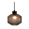 Gleaming Smoke Suspension max25W E27 Verre/Verre fumé/Noir 230V