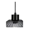Gleaming Smoke Suspension max25W E27 Verre/Verre fumé/Noir 230V