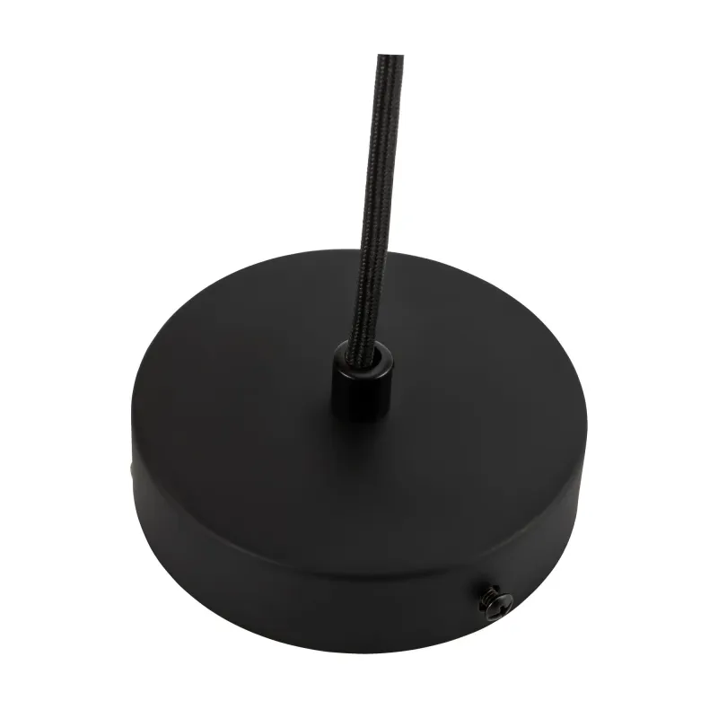 Gleaming Smoke Suspension max25W E27 Verre/Verre fumé/Noir 230V