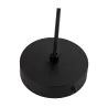 Gleaming Smoke Suspension max25W E27 Verre/Verre fumé/Noir 230V