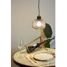 Gleaming Smoke Suspension max25W E27 Verre/Verre fumé/Noir 230V