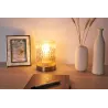 Crystal Elegance Lampe à poser max25W E27 Verre/ambre/Laiton 230V