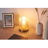 Crystal Elegance Lampe à poser max25W E27 Verre/ambre/Laiton 230V