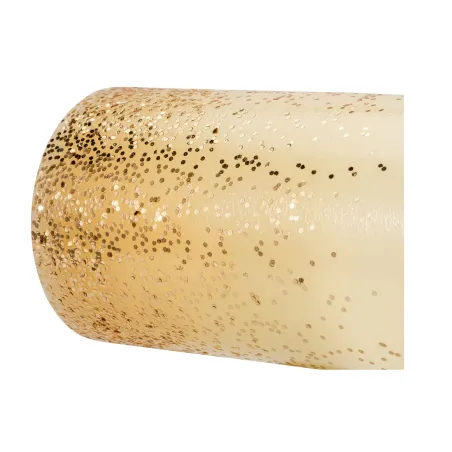 Glowing Glitter Candle kit 2 bougie cire Pile minuterie Blanc/Paillettes Doré Cir