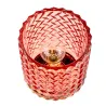 Sweet Glamour Lampe à poser mobile Minuterie pile rose Verre/métal