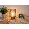 Sparkling Glamour Lampe à poser mobile Minuterie pile Gris Verre/métal