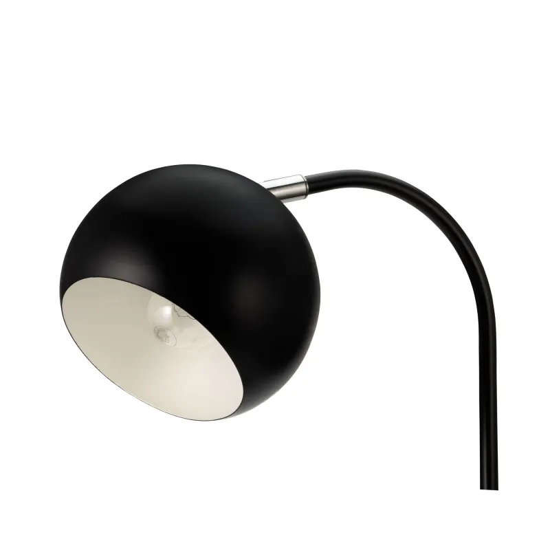 Lampe à poser True Love max40W E14 Noir 230V Métal