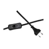 Lampe à poser True Love max40W E14 Noir 230V Métal