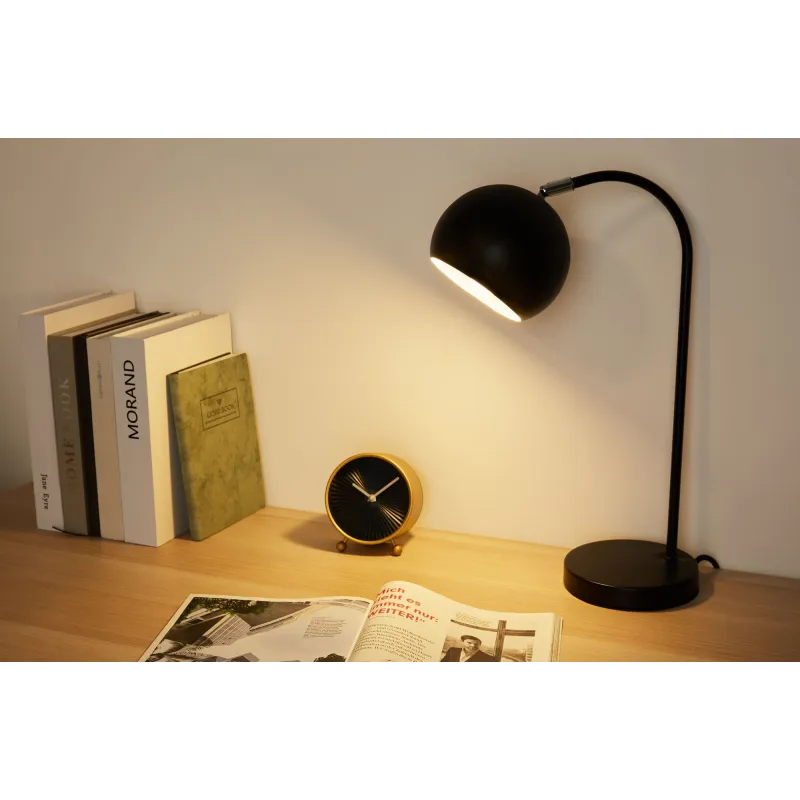 Lampe à poser True Love max40W E14 Noir 230V Métal