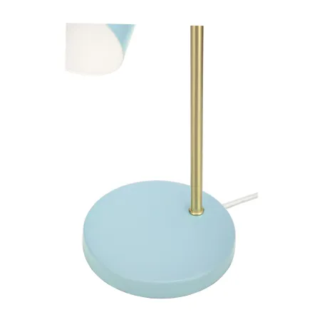 Lampe à poser True Charm max40W E27 Bleu clair/Doré 230V Métal