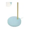 Lampe à poser True Charm max40W E27 Bleu clair/Doré 230V Métal