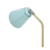 Lampe à poser True Charm max40W E27 Bleu clair/Doré 230V Métal