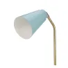 Lampe à poser True Charm max40W E27 Bleu clair/Doré 230V Métal