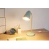 Lampe à poser True Charm max40W E27 Bleu clair/Doré 230V Métal