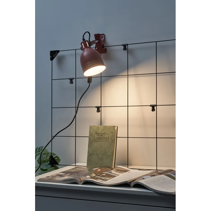 Spot pince Clip of Glow max25W E14 Brun 230V Métal