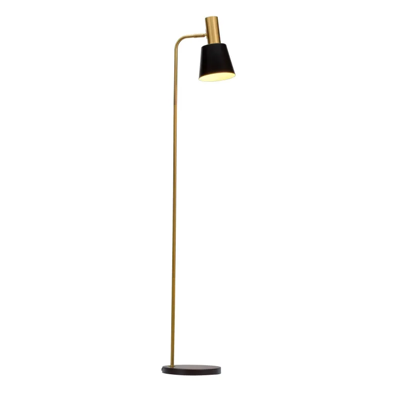 Lampadaire Grand Elegance max25W E27 Noir/Doré 230V Métal