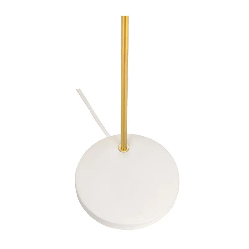 Lampadaire Grand Elegance max25W E27 Blanc/Doré 230V Métal