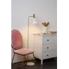 Lampadaire Grand Elegance max25W E27 Blanc/Doré 230V Métal