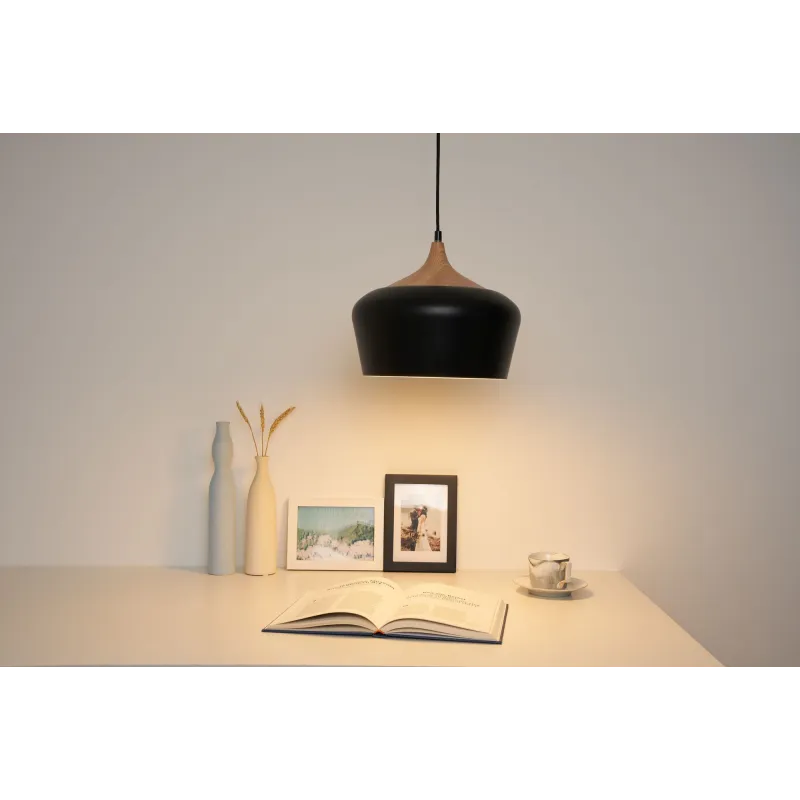 Noir/Esthétique bois 230V Métal Noir/Esthétique bois 230V Métal