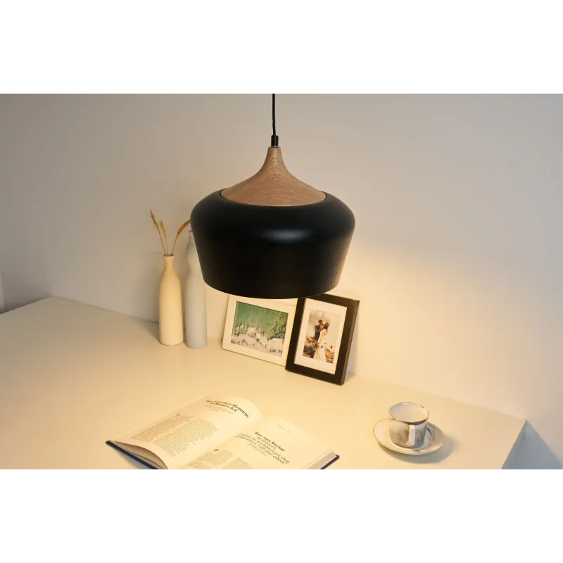 Noir/Esthétique bois 230V Métal Noir/Esthétique bois 230V Métal
