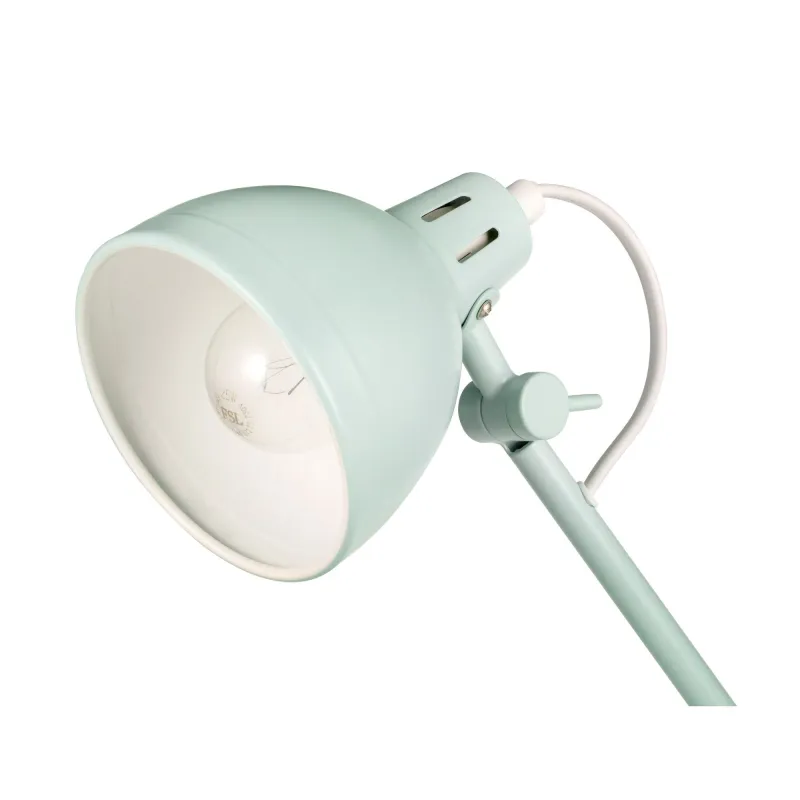 Lampe à poser True Buddy max25W E14 Vert satiné 230V Métal