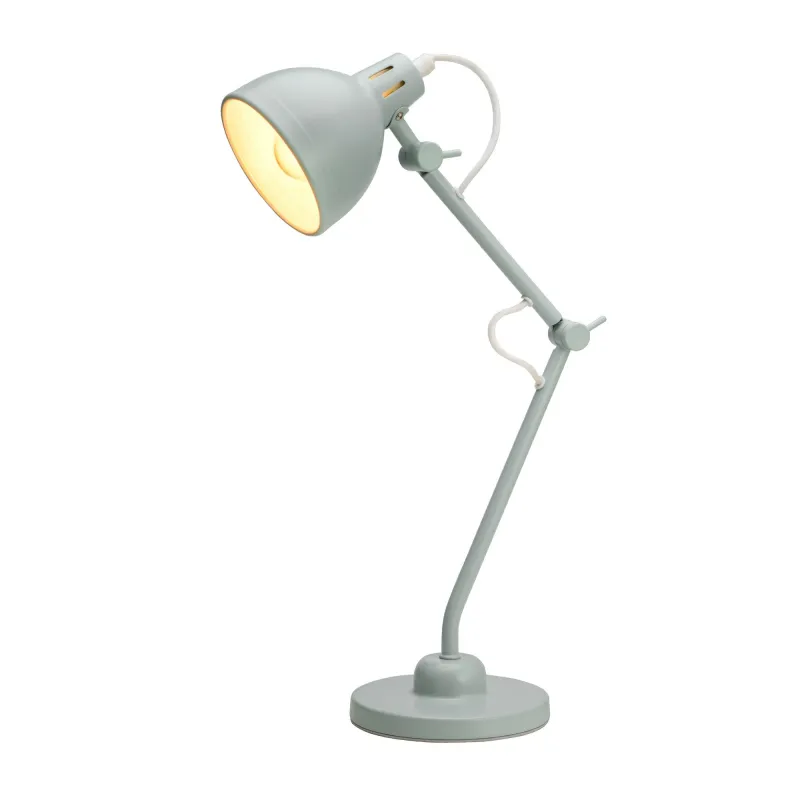 Lampe à poser True Buddy max25W E14 Vert satiné 230V Métal