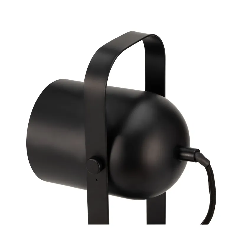 Lampe à poser True Crush max25W E14 Noir 230V Métal