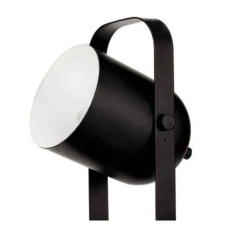 Lampe à poser True Crush max25W E14 Noir 230V Métal