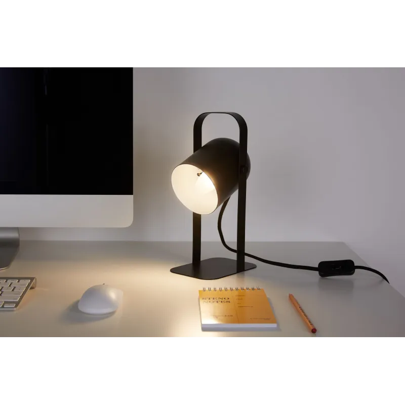 Lampe à poser True Crush max25W E14 Noir 230V Métal