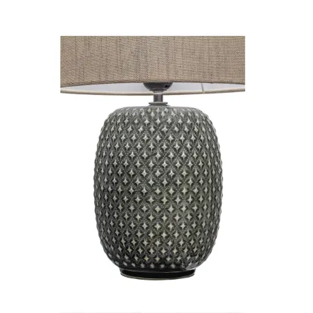 Lampe à poser Pretty Classy max60W E27 Gris foncé/Beige 230V Céramique