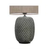 Lampe à poser Pretty Classy max60W E27 Gris foncé/Beige 230V Céramique