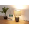 Lampe à poser Pretty Classy max60W E27 Gris foncé/Beige 230V Céramique