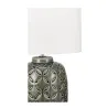 Lampe à poser Glowing Bloom max40W E14 Gris/Blanc 230V céramique