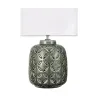 Lampe à poser Glowing Bloom max40W E14 Gris/Blanc 230V céramique