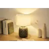 Lampe à poser Glowing Bloom max40W E14 Gris/Blanc 230V céramique