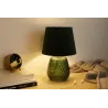 Lampe à poser Crystal Velours max40W E14 Vert 230V verre/tissu