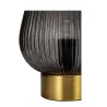 Lampe à poser Crystal Gloom max40W E27 Verre fumé/Laiton 230V Verre