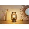 Lampe à poser Crystal Gloom max40W E27 Verre fumé/Laiton 230V Verre