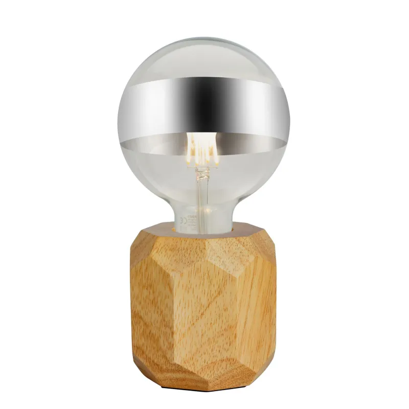 Lampe à poser Woody Sparkle max25W E27 Bois 230V