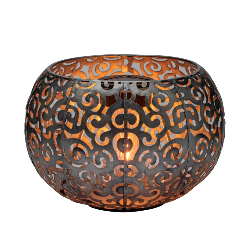 Lanterne solaire Sunshine Miracle ext Argent métal
