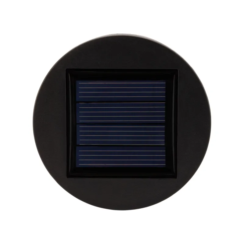 Piquet solaire Sunshine Gloss extérieur Noir métal Kit de 2